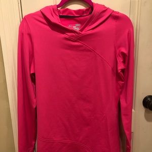 Under Armour pink jacket/hoodie size medium